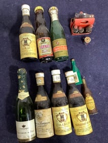 Vintage Mini Bottle Displays`