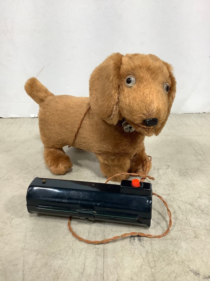 Vintage Toy Jumping Dog with Remote (1 of 1)