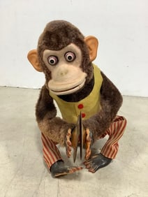 Vintage Toy Clapping Monkey with Cymbals