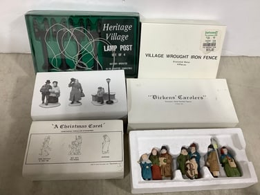 Various Handpainted Christmas Figures, and more