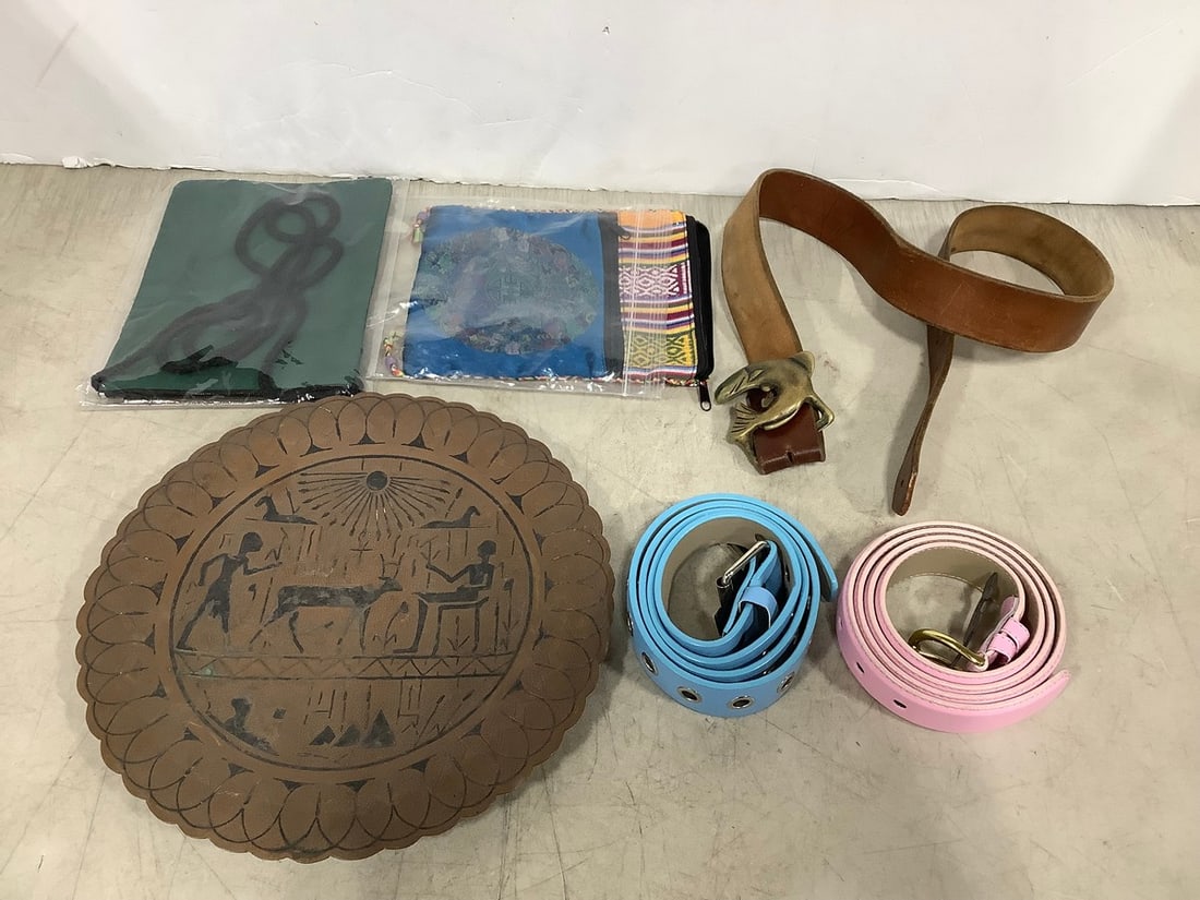 Bronze charger plate, belts, and more: Bronze charger plate, belts, and more