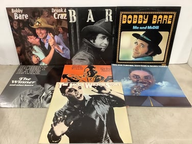 Vintage records(Bobby Bare, Chuck Willis, and more)