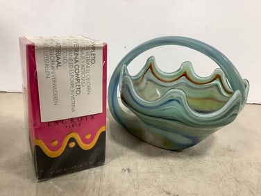 LaCroix Paris spray(6.8 fl.oz.) and hand blown glass bowl