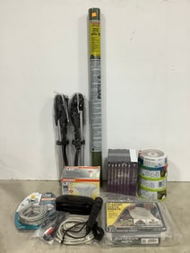 Tripods, flood lamps, plaster cloth sheets, and more