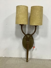 1940's brass wall sconce lamp