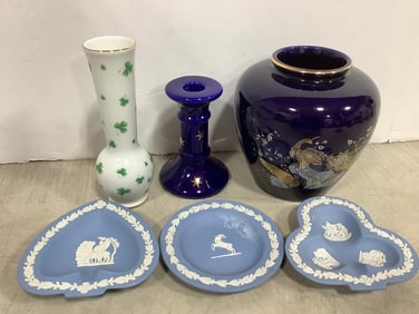 Wedgwood Ceramic Plates, Ceramic Vases, and more (Tallest - 6in)