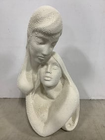 Lady and Man Sculpture (17.5in Tall)