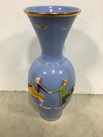 Handpainted Ceramic Vase - signed by artist