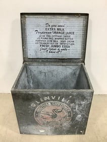 Vintage Glenville Dairy Container (13in.x11inx10in)