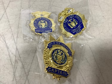 Vintage NYPD Mini Shield Capel Pins