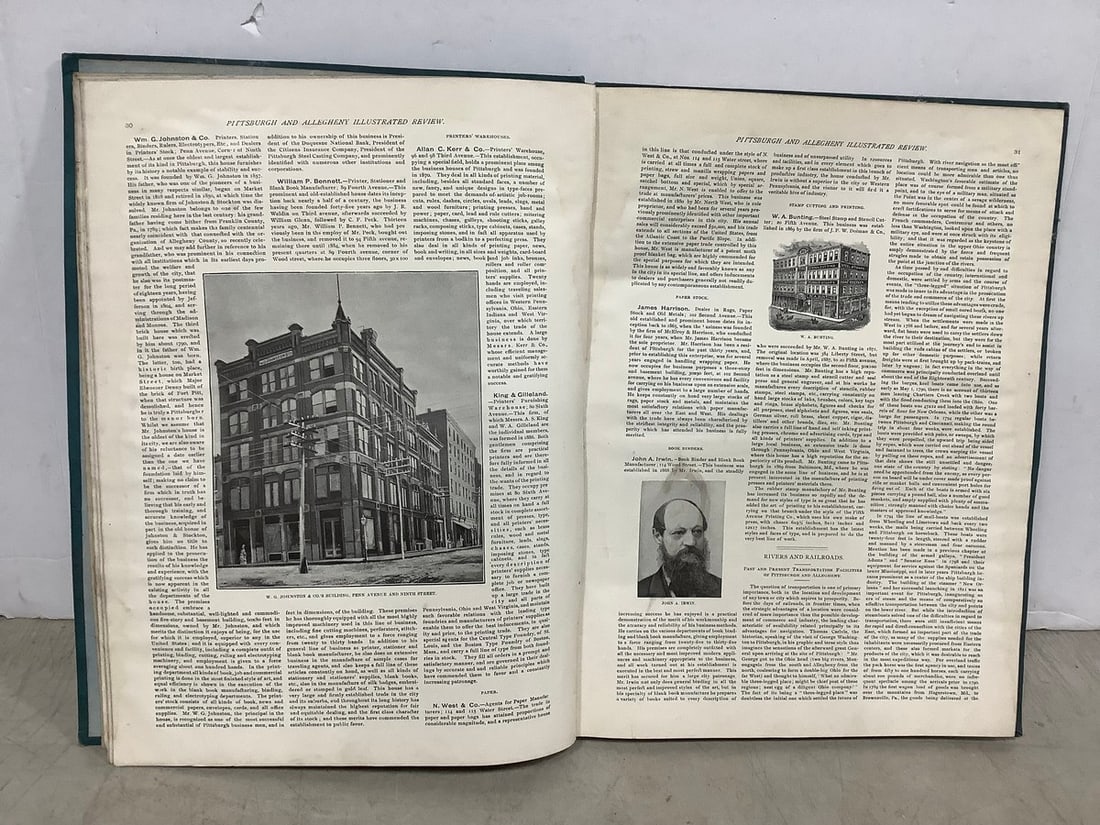 1888 Pittsburgh And Allegheny Illustrated Review: 1888 Pittsburgh And Allegheny Illustrated Review