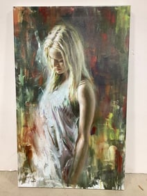 Framed Canvas Paintings(21inx41.5in)