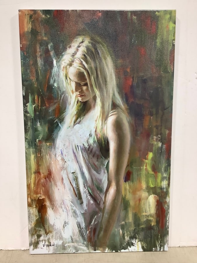 Dreams' Canvas Art Print Signed Vivian(18.5inx30in): Dreams' Canvas Art Print Signed Vivian(18.5inx30in)