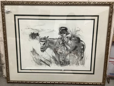 Framed Art Print Signed Michael Longo (28inx28in)