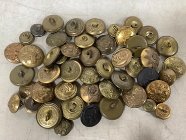 WW2 Era British Uniform Brass Buttons