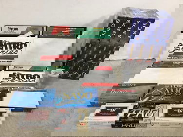 Lot of Mixed Mediatapes (VHS, Cassettes, and more)
