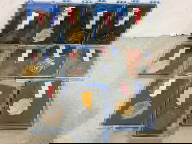 Vintage Medals in Tin Box