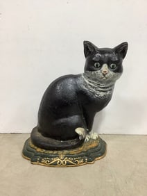 Cast iron cat decor(11.5in.tall)