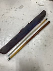 Billiard stick with zip case