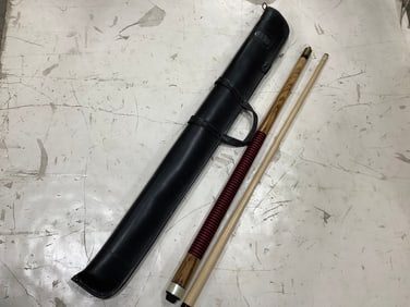 Billiard stick with zip case