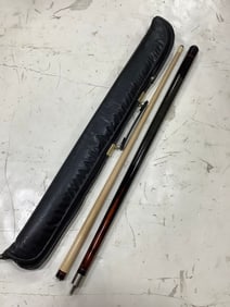 Billiard stick with zip case