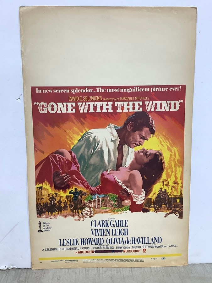 1968 Gone With the Wind original movie poster(14in.x22in.) (1 of 1)