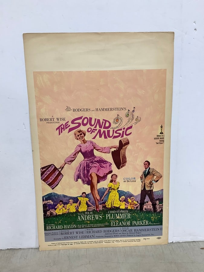 1966 The Sound of Music original movie poster(14in.x22in.): 1966 The Sound of Music original movie poster(14in.x22in.)