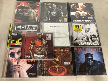 Various CD's(50 cent, Bacdafucup, Coldplay, and more)