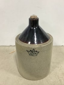W.M. Radams microbe killer 1 gallon stoneware jug