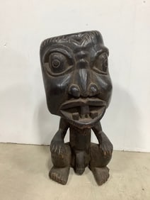 Carved wood tiki decor(17in.tall)