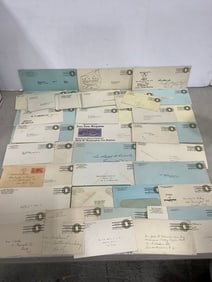 Vintage air mail envelopes