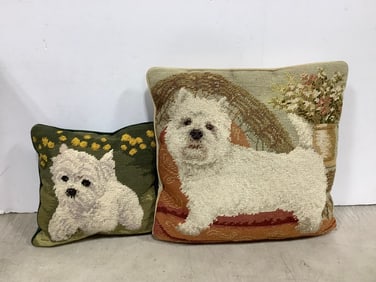 Dog theme decorative pillows