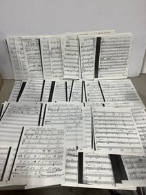 Vintage music sheets
