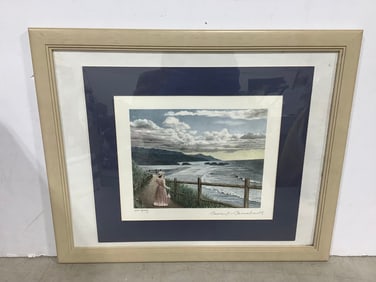 Framed Longing artwork by Bruce S. Garrabrandt( 18.5in.x22.5in.)