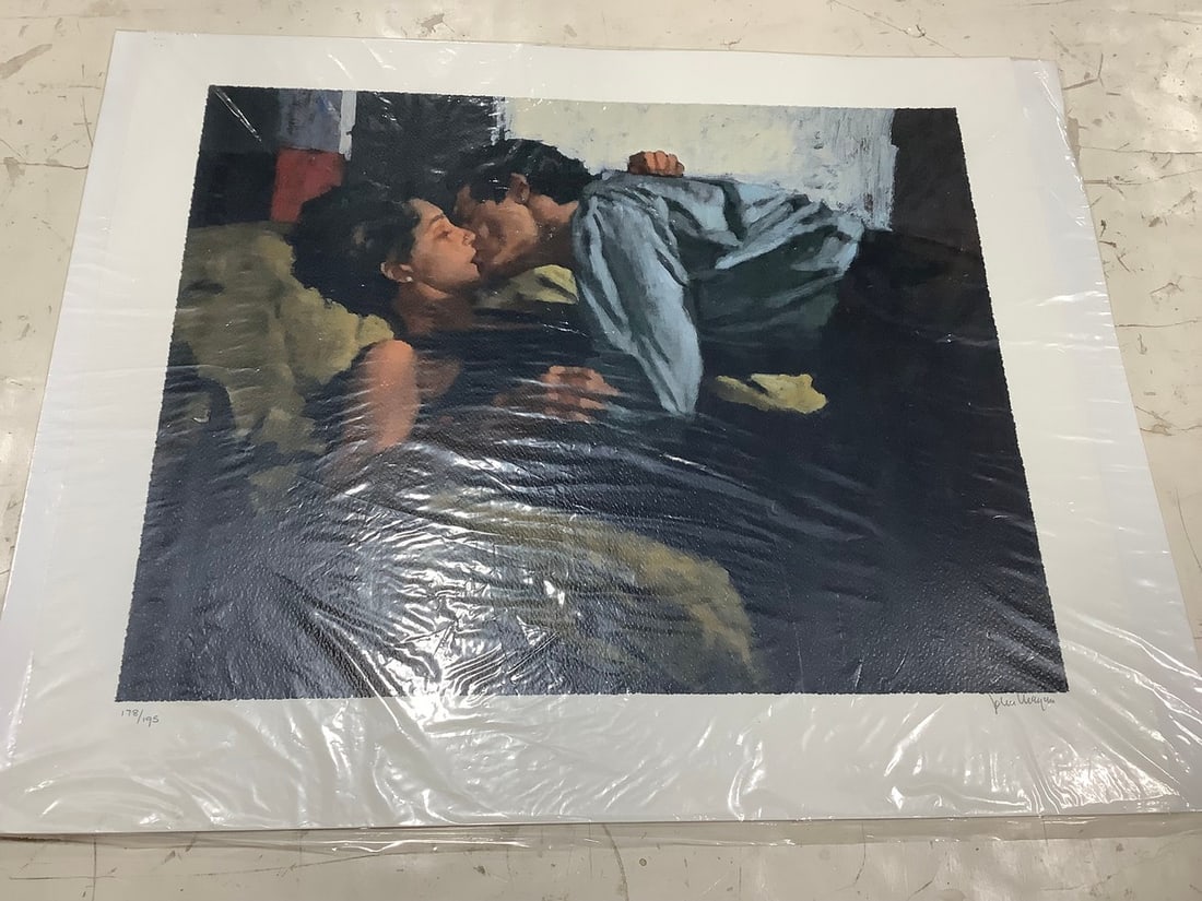 Signed oriental art print(23in.x29.5in.) (1 of 1)