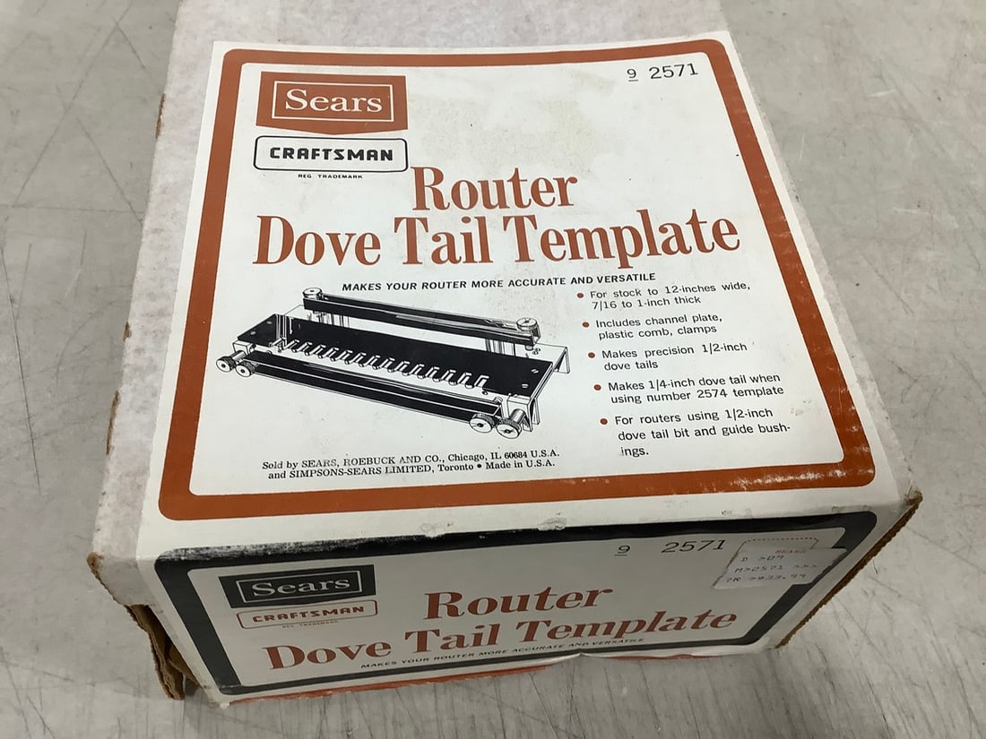 Craftsman Router Dove Tail Template *new in box* (1 of 1)