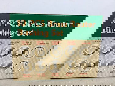 10pc. Brass Router Brushing Set *new in box*