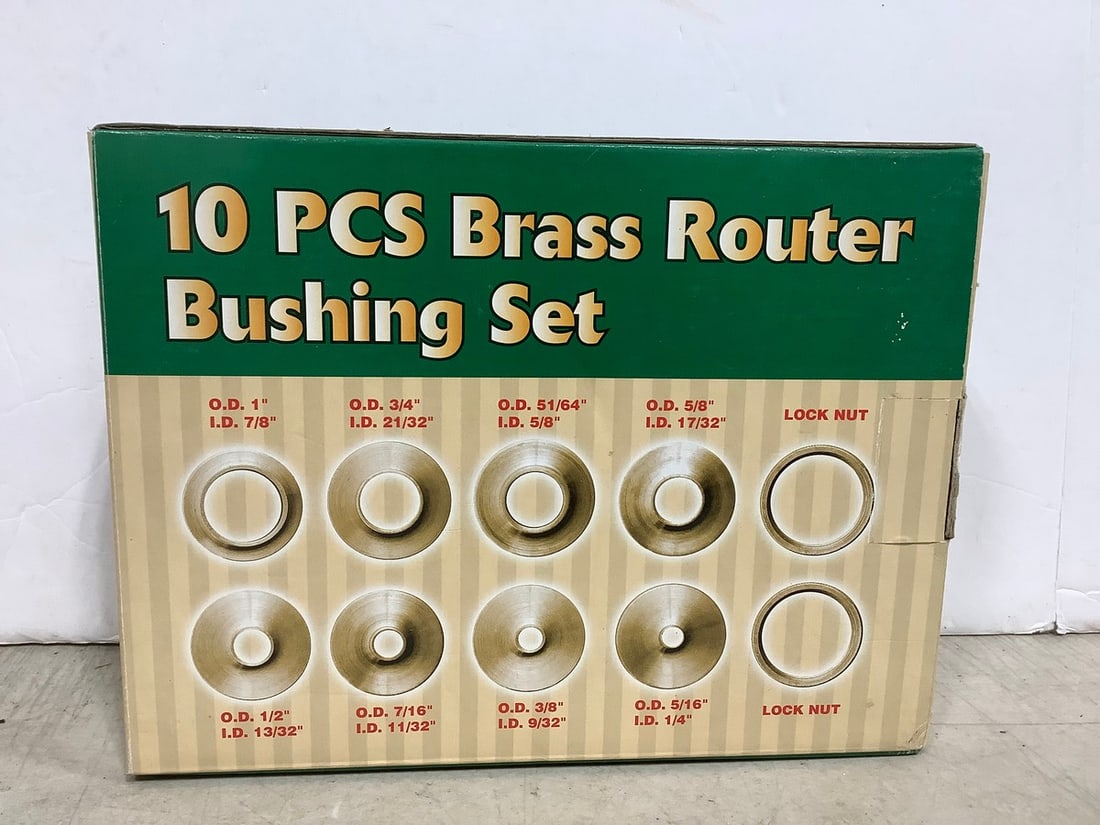 10pc. Brass Router Brushing Set *new in box* (1 of 1)