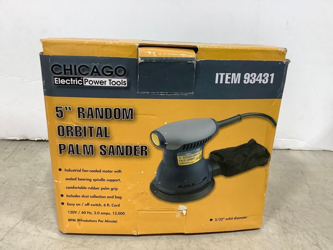Chicago Electric 5in Orbital Palm Sander (1 of 1)