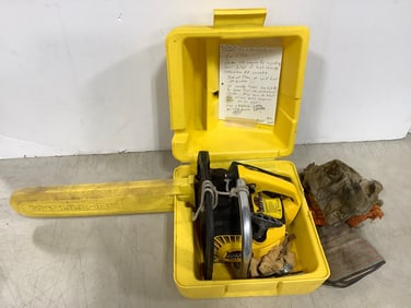 McCulloch Eager Beaver Chainsaw in Case