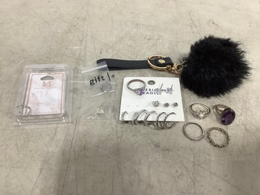 Costume jewelry(earrings, rings, and more)