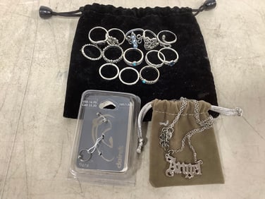 Costume jewelry(necklace, rings, and more)