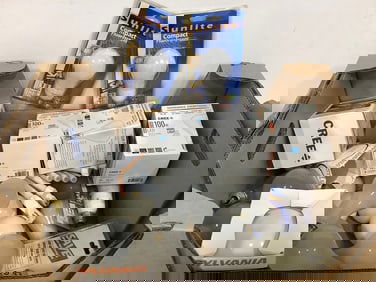 Large lot of new light lightbulbs