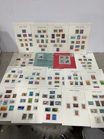 Vintage stamp sheets(mostly United Nations stamps)