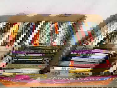 Vintage books(Girl in a Blue Dress, The Namesake, The Man from Beijing, and more)
