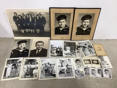 Vintage military and other black and white photogaphs