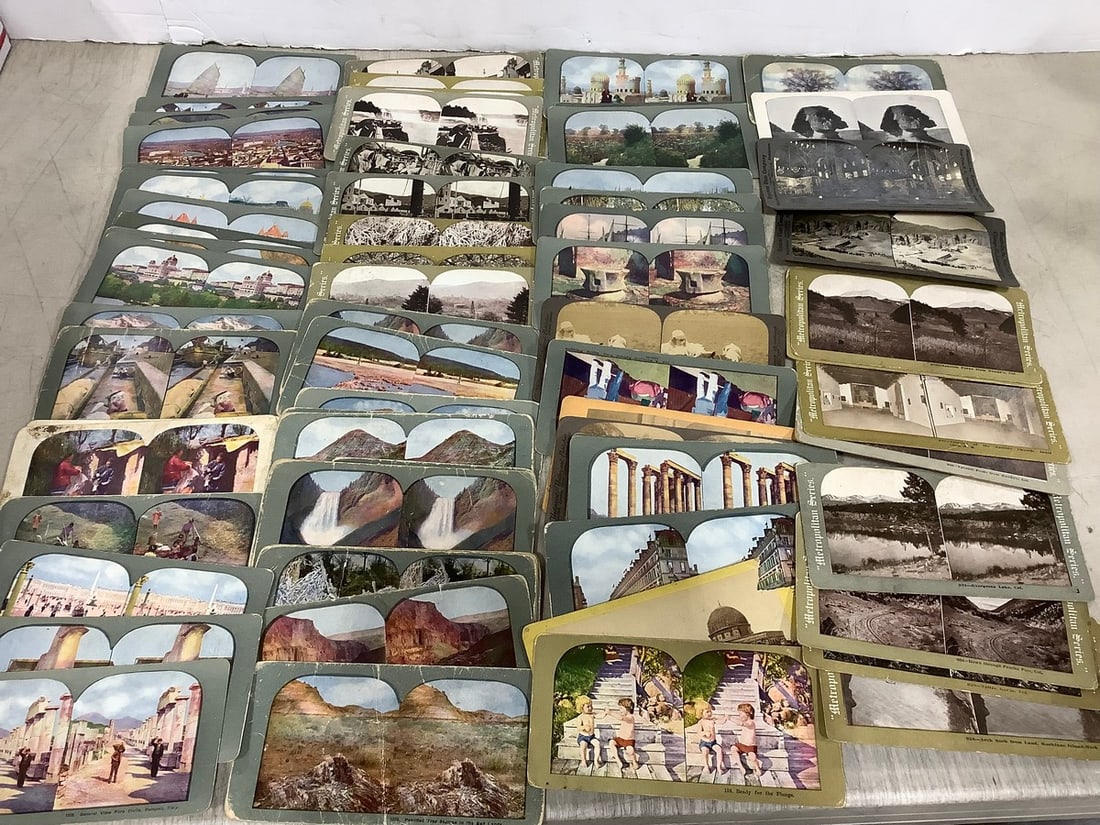 Vintage stereoview stereocryptic cards: Vintage stereoview stereocryptic cards