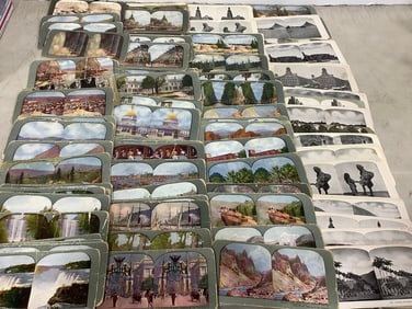 Vintage stereoview stereocryptic cards