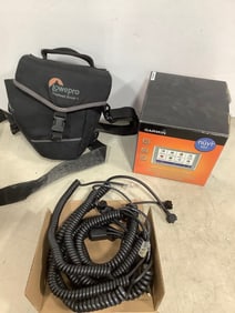 Garmin GPS and Lowepro carrying case
