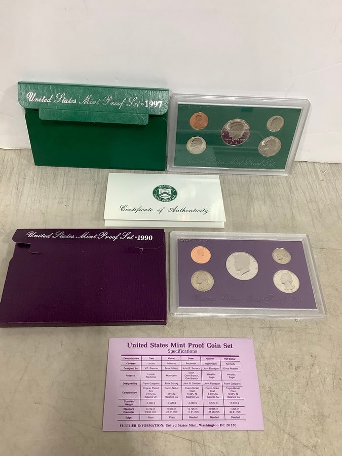 US Mint Proof Sets (1990/1997) (1 of 1)